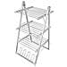 Stendibiancheria Elettrico Pieghevole in Alluminio e ABS, Grigio, 66 x 73 x 135 cm - Foto miniatura 1
