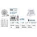 Faretti Led 150w Ip65 Samsung Slimline Bianco Luce Fredda 6400k V Tac Vt-150 480 - Foto miniatura 2