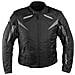 Giacca Tessuto Moto Protezioni Ce Manica Staccabile Gilet Termico Nero S - Foto miniatura 3