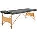 Lettino Da Massaggio 4 Zone Telaio In Legno Antracite 186x68cm - Foto miniatura 4