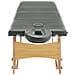 Lettino Da Massaggio 4 Zone Telaio In Legno Antracite 186x68cm - Foto miniatura 5