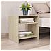 Comodini Rovere Sonoma 2 pz 40x30x40 cm in Legno Multistrato - Foto miniatura 1