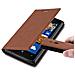 Custodia Compatibile Con Nokia Lumia 925 In Marrone Cappuccino - Coperchio Protettiva Con Chiusura Magnetica, Funzione Stand E Tasca Per Le Carte - Foto miniatura 4