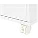 Cassettiera Portadocumenti Da Ufficio Con 4 Rotelle 4 Ripiani 3 Cassetti In Legno Bianco 40 X 30 X 83cm - Foto miniatura 3