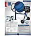 Betoniera Elettrica 160l 650w Mix160 Impastatrice Miscelatore Cemento - Foto miniatura 6