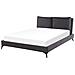 Letto Matrimoniale Moderno Grigio Scuro 160 X 200 Melle - Foto miniatura 1