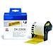 Etichette Dk22606 62mmx15.24metri Compatibili Gialle Rotolo Continuo Per Brother Ql1000 1050 1060 Yellow Dk-22606 Con Supporto - Foto miniatura 2