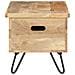 Baule 90x40x45 Cm In Legno Massello Di Mango - Foto miniatura 2