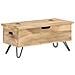 Baule 90x40x45 Cm In Legno Massello Di Mango - Foto miniatura 5