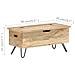 Baule 90x40x45 Cm In Legno Massello Di Mango - Foto miniatura 10