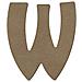 Lettera Maiuscola W In Legno Mdf Per La Decorazione - 8 Cm - Foto miniatura 1