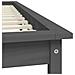 Giroletto Grigio 150x200 cm in Legno Massello di Pino King Size - Foto miniatura 6