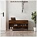 Panca Porta Scarpe Rovere Marrone 102x35x55cm Legno Multistrato - Foto miniatura 1