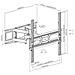 Supporto A Muro Per Tv Lcd 32-70'' Full-motion - Foto miniatura 3