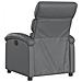 Poltrona Reclinabile Grigia In Similpelle - Foto miniatura 5