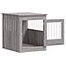 Gabbia Cani Arredamento Grigio Sonoma 64,5x80x71cm Multistrato - Foto miniatura 5
