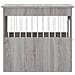 Gabbia Cani Arredamento Grigio Sonoma 64,5x80x71cm Multistrato - Foto miniatura 7
