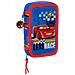Astuccio Doppio Cars Race Ready Azzurro 12.5 X 19.5 X 4 Cm (28 Pezzi) - Foto miniatura 1