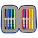 Astuccio Doppio Cars Race Ready Azzurro 12.5 X 19.5 X 4 Cm (28 Pezzi) - Foto miniatura 2