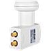 401073 convertitori abbassatore di frequenza Low Noise Block (LNB) 10,7 - 12,75 GHz Bianco - Foto miniatura 1