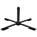 Base Pieghevole Ombrellone Palo Ø38/48 mm Nero Lucido Acciaio - Foto miniatura 1