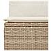 Set Divano da Giardino 9 pz con Cuscini Beige in Polyrattan - Foto miniatura 6
