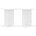 Supporti Altoparlanti 2 Pz Bianchi 30x30x40cm Legno Multistrato - Foto miniatura 2