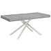 Tavolo allungabile 90x180/440 cm Karida cemento gambe bianche - Foto miniatura 1