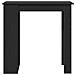 Tavolo da Bar con Ripiani Rovere Nero 102x50x103,5cm Truciolato - Foto miniatura 4