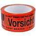 Signalklebeband ""vorsicht Glas""!, Rot, Aus Pp Geruscharm, Strke: 40 My, Opp-acrylatkleber, Mae: - 6 Stck (tape05) - Foto miniatura 1