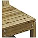 Sedia Da Giardino 50,5x55x77 Cm In Legno Impregnato Di Pino - Foto miniatura 6