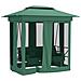 Gazebo con Panca a Dondolo Convertibile Verde Tessuto e Acciaio - Foto miniatura 7