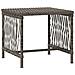 Set Lettini Prendisole Set di 3 Grigio e grigio scuro PE Rattan - Foto miniatura 6