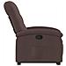 Poltrona Alzapersona Reclinabile Marrone Scuro in Tessuto - Foto miniatura 9