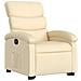 Poltrona Alzapersona Reclinabile Elettrica Crema in Tessuto - Foto miniatura 3