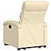 Poltrona Alzapersona Reclinabile Elettrica Crema in Tessuto - Foto miniatura 4
