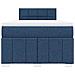Giroletto a Molle con Materasso Blu 120x190 cm in Tessuto - Foto miniatura 4