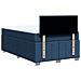 Giroletto a Molle con Materasso Blu 120x190 cm in Tessuto - Foto miniatura 6