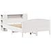 Letto Libreria senza Materasso Bianco 120x200 cm Legno di Pino - Foto miniatura 3