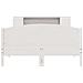 Letto Libreria senza Materasso Bianco 120x200 cm Legno di Pino - Foto miniatura 4