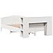 Letto Libreria senza Materasso Bianco 120x200 cm Legno di Pino - Foto miniatura 6