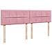 Struttura Letto Pouf con Materasso Rosa 160x200 cm in Velluto - Foto miniatura 7
