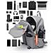 Zaino Casual Impermeabile Di Grande Capacità Per Viaggi, Scuola E Università Grey - Foto miniatura 5