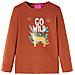Maglietta da Bambina a Maniche Lunghe Cognac 116 - Foto miniatura 1