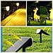 Faretto Solare Da Giardino Per Ville E Alberi - Illuminazione Esterna Impermeabile Warm Color - Foto miniatura 4