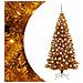 Albero di Natale con 300 LED con supporto Oro 180 cm PET - Foto miniatura 1