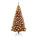 Albero di Natale con 300 LED con supporto Oro 180 cm PET - Foto miniatura 3