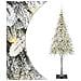 Albero di Natale con 150 LED Bianco 150 cm PE e Acciaio - Foto miniatura 1