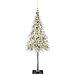 Albero di Natale con 150 LED Bianco 150 cm PE e Acciaio - Foto miniatura 3