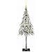 Albero di Natale con 150 LED Bianco 150 cm PE e Acciaio - Foto miniatura 4